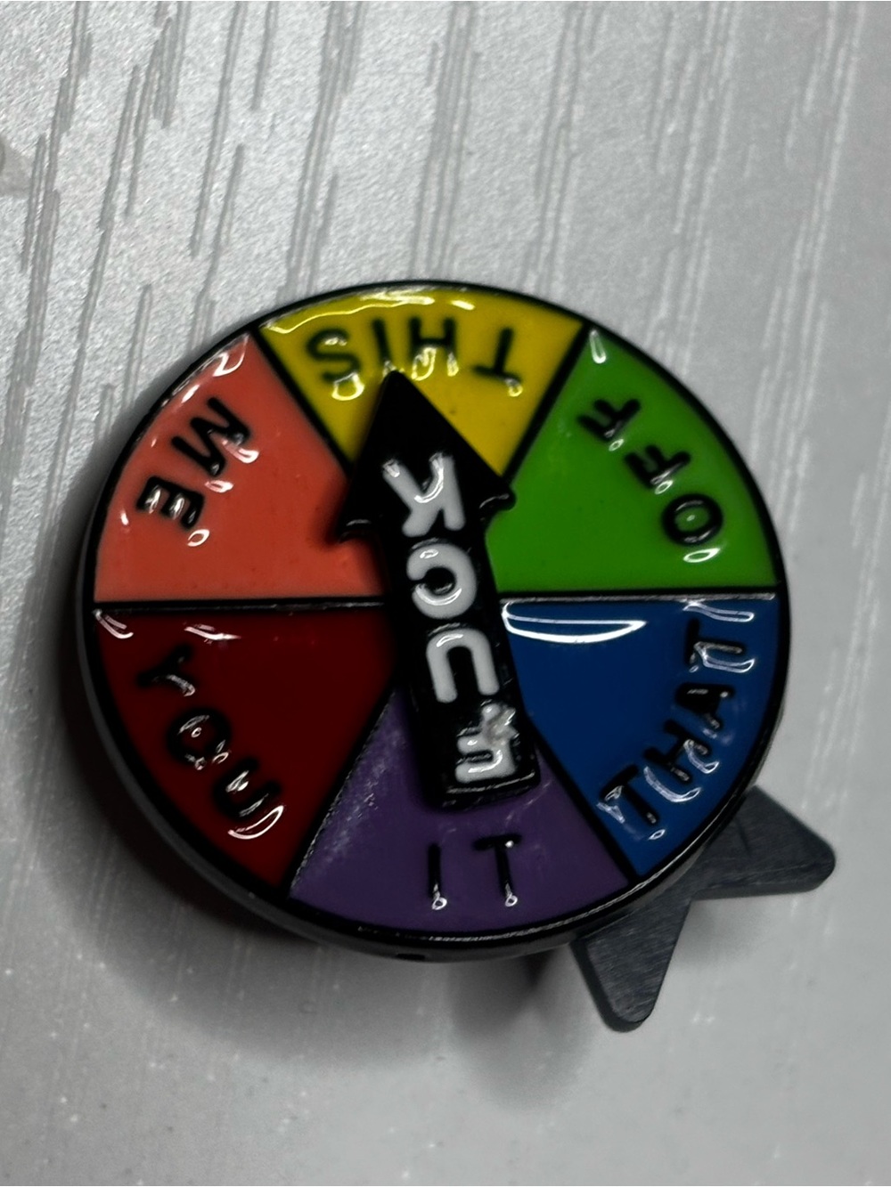 F*** _____ Wheel Enamel Pin - Picture 6 of 9